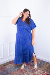 Vestido Antonella – Decote V com Fendas Laterais em Malha Confort Deluxe - Naguirre Shop