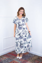 Vestido Antonella – Decote V com Fendas Laterais em Malha Confort Deluxe - Naguirre Shop