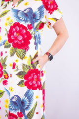 Vestido Antonella – Decote V com Fendas Laterais em Malha Confort Deluxe - Naguirre Shop