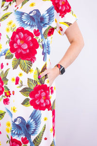 Vestido Antonella – Decote V com Fendas Laterais em Malha Confort Deluxe - Naguirre Shop
