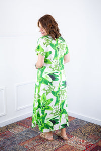 Vestido Antonella – Decote V com Fendas Laterais em Malha Confort Deluxe - Naguirre Shop