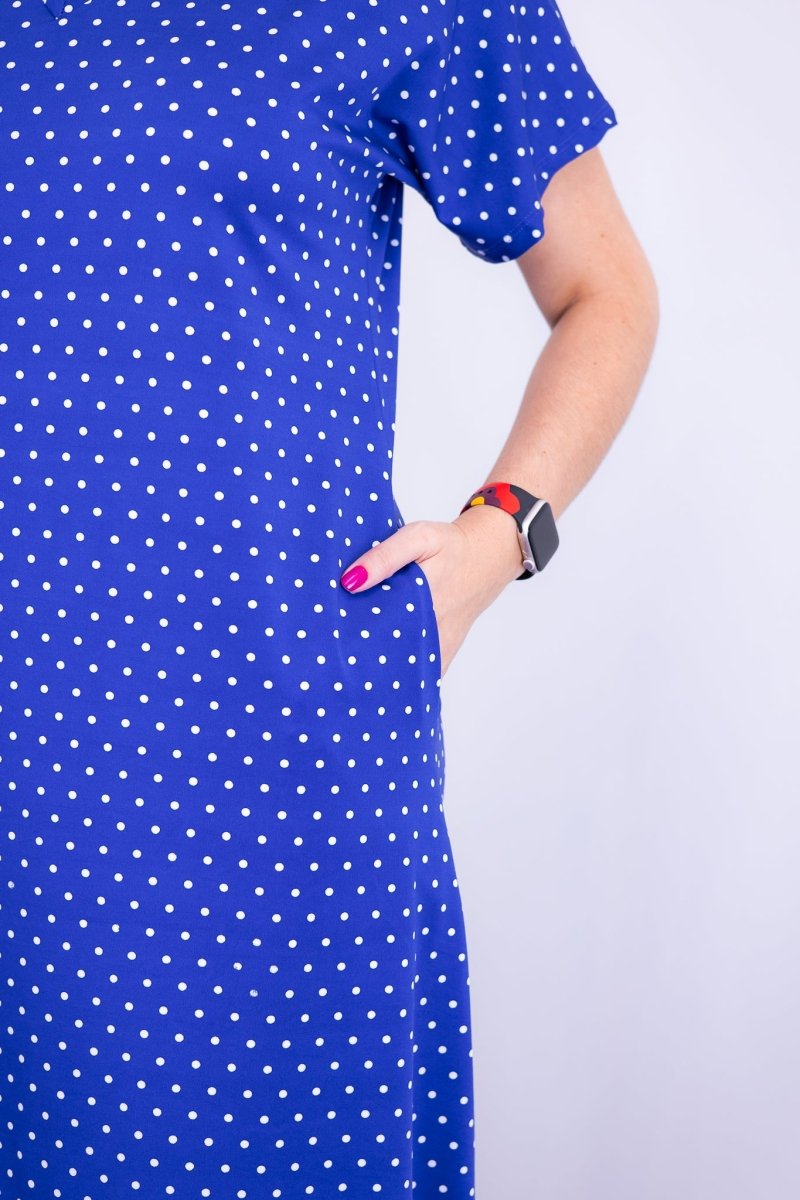 Vestido Antonella – Decote V com Fendas Laterais em Malha Confort Deluxe - Naguirre Shop