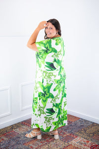 Vestido Antonella – Decote V com Fendas Laterais em Malha Confort Deluxe - Naguirre Shop