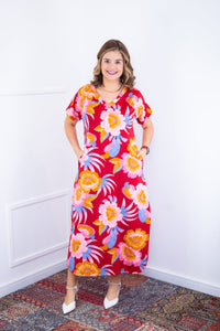 Vestido Antonella – Decote V com Fendas Laterais em Malha Confort Deluxe - Naguirre Shop