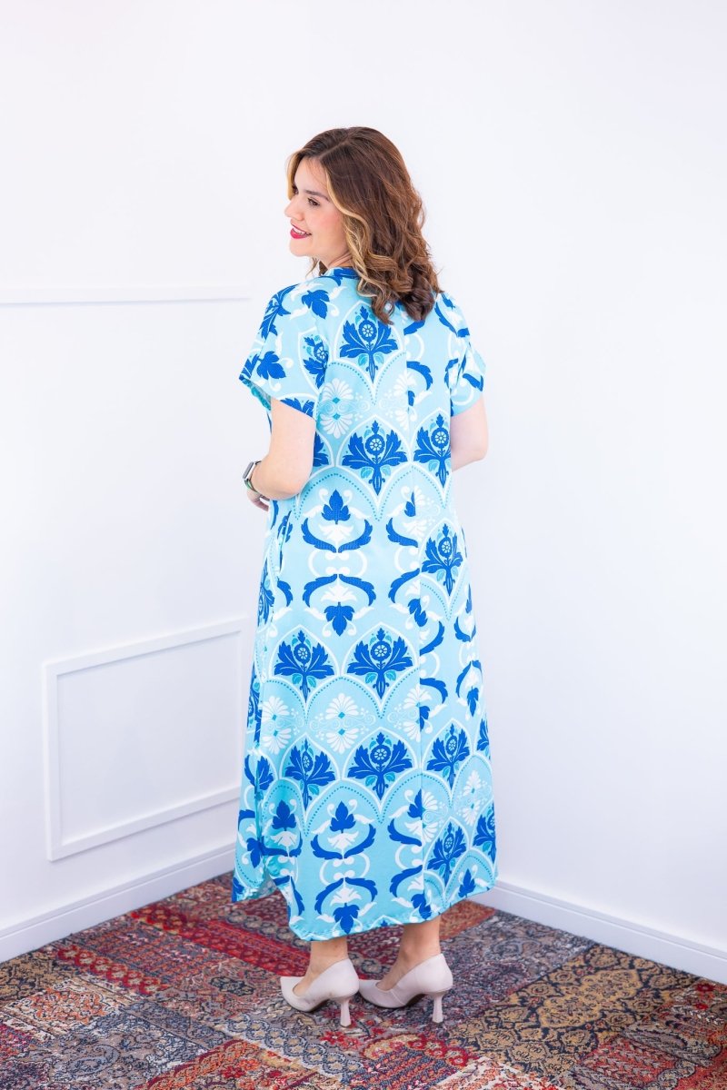 Vestido Antonella – Decote V com Fendas Laterais em Malha Confort Deluxe - Naguirre Shop