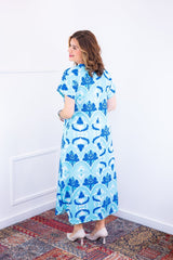 Vestido Antonella – Decote V com Fendas Laterais em Malha Confort Deluxe - Naguirre Shop