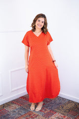 Vestido Antonella – Decote V com Fendas Laterais em Malha Confort Deluxe - Naguirre Shop