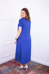 Vestido Antonella – Decote V com Fendas Laterais em Malha Confort Deluxe - Naguirre Shop