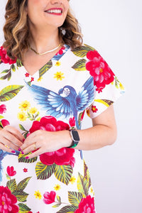Vestido Antonella – Decote V com Fendas Laterais em Malha Confort Deluxe - Naguirre Shop