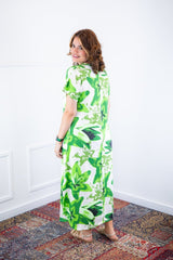 Vestido Antonella – Decote V com Fendas Laterais em Malha Confort Deluxe - Naguirre Shop