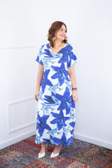 Vestido Antonella – Decote V com Fendas Laterais em Malha Confort Deluxe - Naguirre Shop