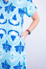 Vestido Antonella – Decote V com Fendas Laterais em Malha Confort Deluxe - Naguirre Shop