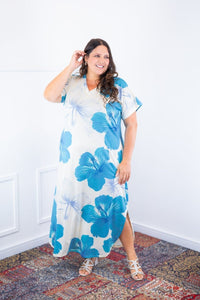 Vestido Antonella – Decote V com Fendas Laterais em Malha Confort Deluxe - Naguirre Shop