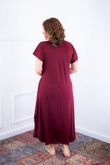 Vestido Antonella – Decote V com Fendas Laterais em Malha Confort Deluxe - Naguirre Shop