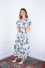 Vestido Antonella – Decote V com Fendas Laterais em Malha Confort Deluxe - Naguirre Shop
