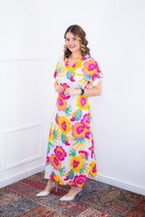 Vestido Antonella – Decote V com Fendas Laterais em Malha Confort Deluxe - Naguirre Shop