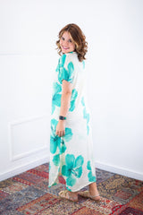 Vestido Antonella – Decote V com Fendas Laterais em Malha Confort Deluxe - Naguirre Shop