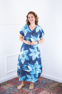 Vestido Antonella – Decote V com Fendas Laterais em Malha Confort Deluxe - Naguirre Shop