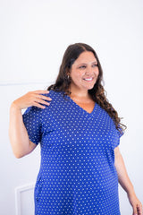 Vestido Antonella – Decote V com Fendas Laterais em Malha Confort Deluxe - Naguirre Shop