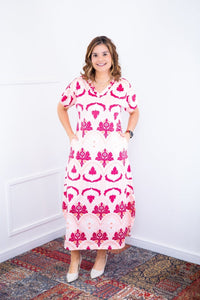 Vestido Antonella – Decote V com Fendas Laterais em Malha Confort Deluxe - Naguirre Shop