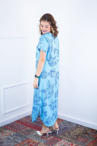 Vestido Antonella – Decote V com Fendas Laterais em Malha Confort Deluxe - Naguirre Shop