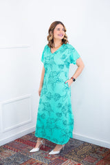 Vestido Antonella – Decote V com Fendas Laterais em Malha Confort Deluxe - Naguirre Shop