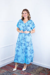 Vestido Antonella – Decote V com Fendas Laterais em Malha Confort Deluxe - Naguirre Shop