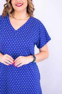 Vestido Antonella – Decote V com Fendas Laterais em Malha Confort Deluxe - Naguirre Shop