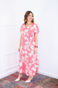 Vestido Antonella – Decote V com Fendas Laterais em Malha Confort Deluxe - Naguirre Shop