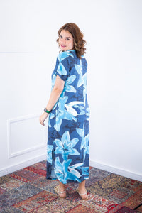 Vestido Antonella – Decote V com Fendas Laterais em Malha Confort Deluxe - Naguirre Shop