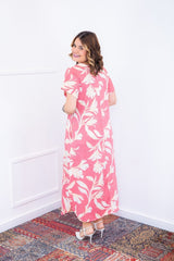 Vestido Antonella – Decote V com Fendas Laterais em Malha Confort Deluxe - Naguirre Shop