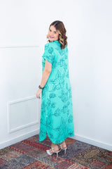 Vestido Antonella – Decote V com Fendas Laterais em Malha Confort Deluxe - Naguirre Shop