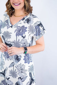 Vestido Antonella – Decote V com Fendas Laterais em Malha Confort Deluxe - Naguirre Shop