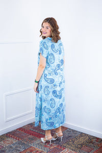 Vestido Antonella – Decote V com Fendas Laterais em Malha Confort Deluxe - Naguirre Shop