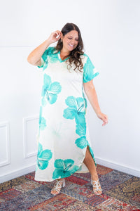 Vestido Antonella – Decote V com Fendas Laterais em Malha Confort Deluxe - Naguirre Shop