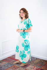 Vestido Antonella – Decote V com Fendas Laterais em Malha Confort Deluxe - Naguirre Shop