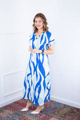 Vestido Antonella – Decote V com Fendas Laterais em Malha Confort Deluxe - Naguirre Shop