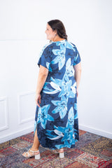 Vestido Antonella – Decote V com Fendas Laterais em Malha Confort Deluxe - Naguirre Shop