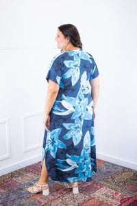 Vestido Antonella – Decote V com Fendas Laterais em Malha Confort Deluxe - Naguirre Shop