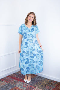 Vestido Antonella – Decote V com Fendas Laterais em Malha Confort Deluxe - Naguirre Shop