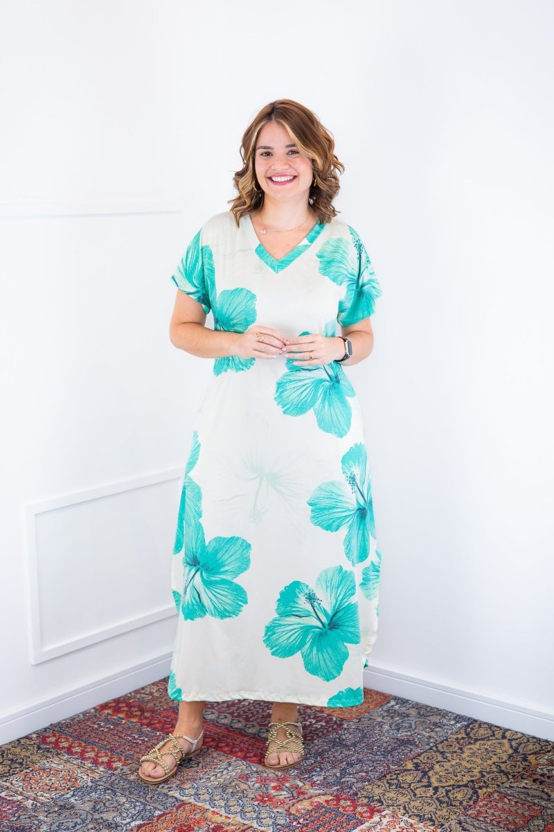 Vestido Antonella – Decote V com Fendas Laterais em Malha Confort Deluxe - Naguirre Shop