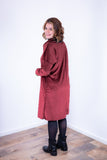 Vestido Beatriz - Midi com Gola Boba e Manga Longa em Plush - Naguirre Shop