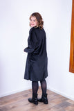 Vestido Beatriz - Midi com Gola Boba e Manga Longa em Plush - Naguirre Shop
