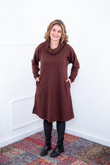 Vestido Bianca - Lãzinha de Gola Boba com Bolso - Naguirre Shop