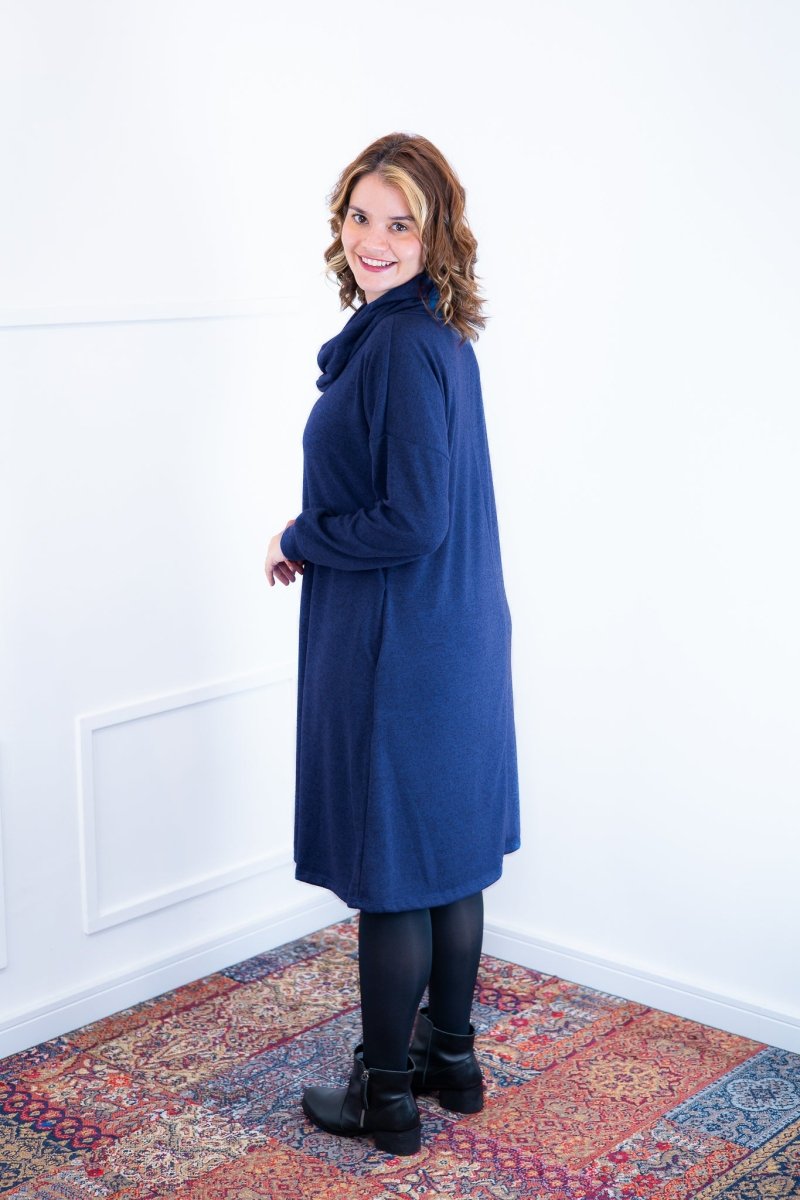 Vestido Bianca - Lãzinha de Gola Boba com Bolso - Naguirre Shop