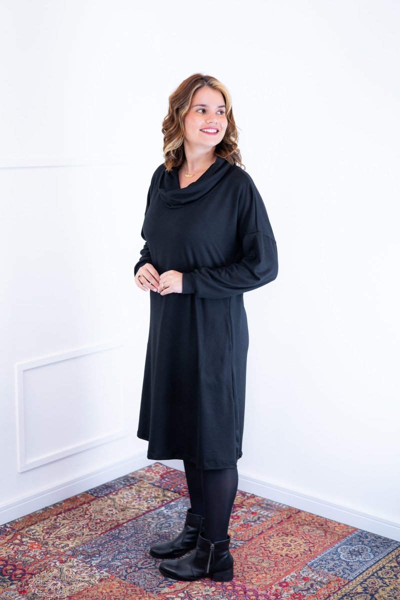 Vestido Bianca - Lãzinha de Gola Boba com Bolso - Naguirre Shop