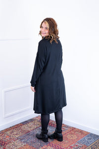 Vestido Bianca - Lãzinha de Gola Boba com Bolso - Naguirre Shop