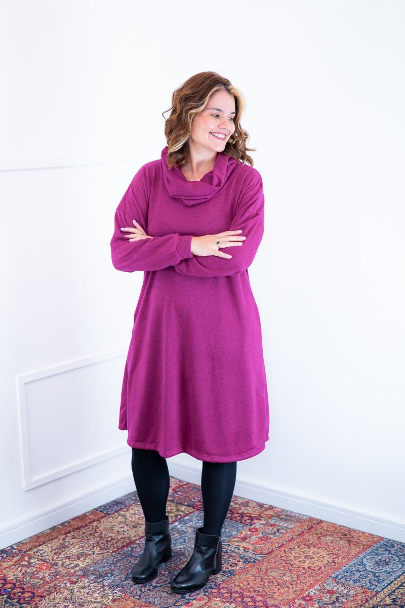 Vestido Bianca - Lãzinha de Gola Boba com Bolso - Naguirre Shop