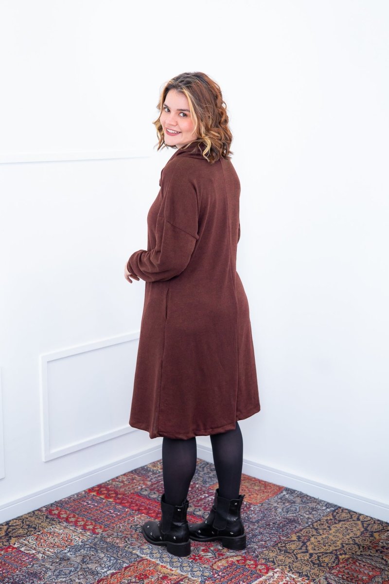 Vestido Bianca - Lãzinha de Gola Boba com Bolso - Naguirre Shop