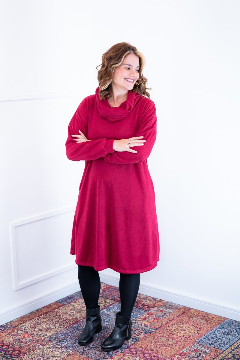 Vestido Bianca - Lãzinha de Gola Boba com Bolso - Naguirre Shop